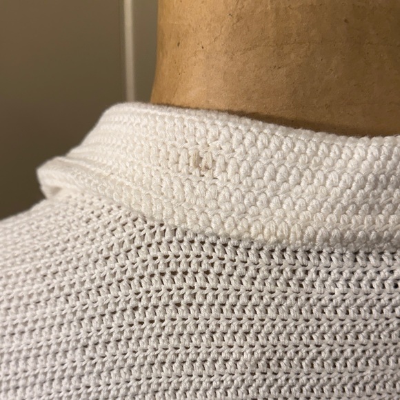 Ralph Lauren White Knit Jacket - Picture 4 of 5